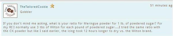 Meringue Powder Ratio