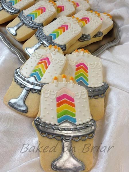 Rainbow Birthday Cake Allison at Baked on Briar-1