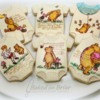 Classic Pooh Onesie Favors - Best of Character Cookies: By Allison at Baked on Briar