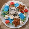 Texas Bluebonnet Cookies: Cookies and Photo by Callye Alvarado
