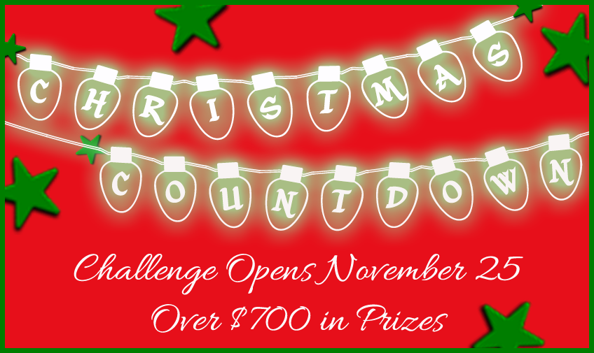 New Site Backdrop Heralds 5 Days Til Our Christmas Countdown Challenge Cookie Connection