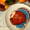 Thanksgiving Place Card Cookie: By Allison at Baked on Briar