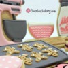 Baking-Themed Cookie Favors: Cookies and Photo by Flour Box Bakery