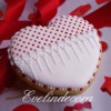 Heart Cookie With Edible Glitter: By Evelindecora
