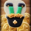 Leprechaun with Gold Sanding Sugar: Cookie and Photo by Yankee Girl Yummies