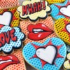 #2: Pop Art Valentine Cookies: By Mike at Semi Sweet