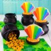 Rainbow Pot of Gold Cookie Party Favors: By Mike at Semi Sweet