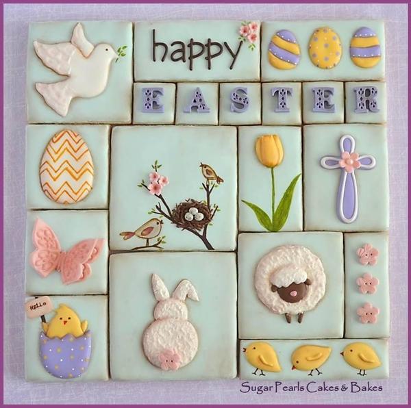 Easter Collage- Sugar Pearls Cakes and Bakes - 6 