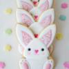 #8 -Sprinkle-y Pink Easter Bunny Cookies: By Michelle at MakeMeCakeMe.me