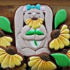 Flower Bunny With Black-Eyed Susans: Cookies and Photo by Yankee Girl Yummies