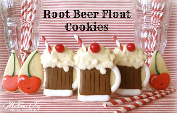 Root Beer Float Cookies by Melissa Joy Cookies