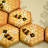 Honeycomb with Bees, Another View: Cookies and Photo by Honeycat Cookies