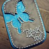 Thank You Butterfly Card: Cookie and Photo by Yankee Girl Yummies