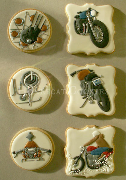 Motorbike Cookies - Honeycat Cookies - 2