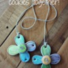 Flower Necklace - Attaching Ribbon: Cookies and Photo by Yankee Girl Yummies