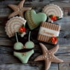 #4 - Mint and Beige Summer Cookies: By mintlemonade
