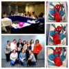 Mallory, Her Students in Spain, and Their Work: Photo Collage Courtesy of ButterWinks! SpiderMan Cookies by Various Students