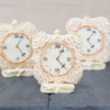 Top 3-D Cookie - Antique Clock with Brush Embroidery: By bobbiebakes