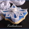10 - Wafer Paper and Royal Icing Cookie: By Evelindecora