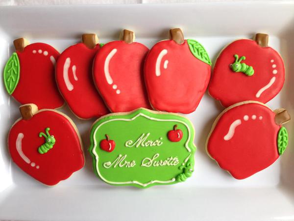 Thank You Teacher Cookies 2014 - Cheerful Mommas Custom Art Cookies - 4