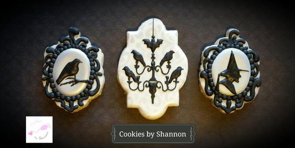 Victorian-Inspired Halloween Close-up - Cookies by Shannon -5