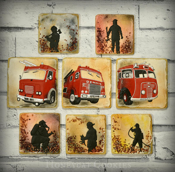 FirefighterCookieSet- Honeycat Cookies - 2