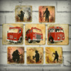 2 - Firefighter Cookie Set: By Honeycat Cookies