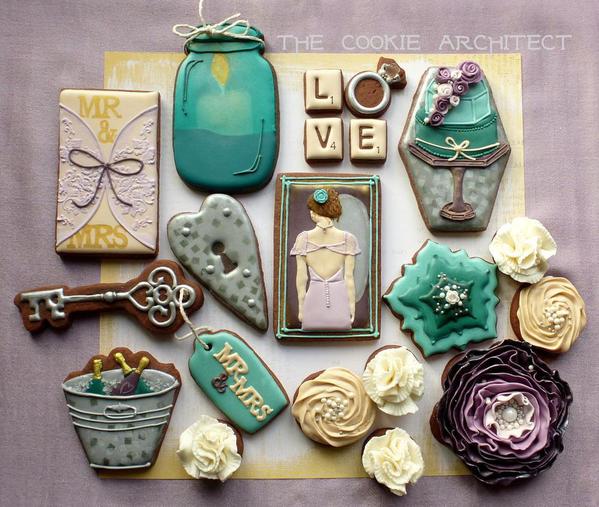 Wedding Cookies - The Cookie Architect - 6