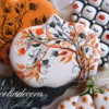 1 - Halloween Pumpkin Cookies: By Evelindecora