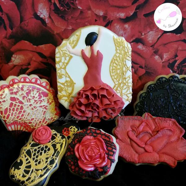 Flamenco Dancer - Cookies by Shannon - Sports-Dance