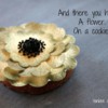 Wafer Paper Flower Step 11 - Perfect Flower Cookie!: Cookie and Photo by Yankee Girl Yummies