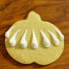 Gourd "Elbows" Made With Stiff Royal Icing: Cookie and Photo by Honeycat Cookies