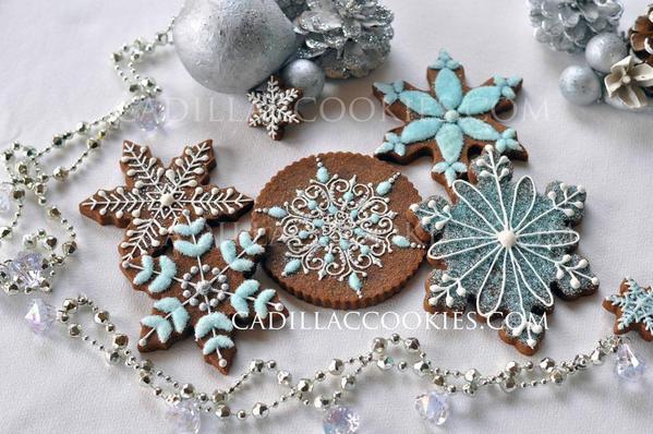 Let It Snow - Cadillac Cookies - Intricately Piped