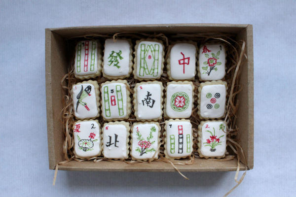 Mahjong Cookie Tiles - Clairellyn at The Simple Sweet Life - 6