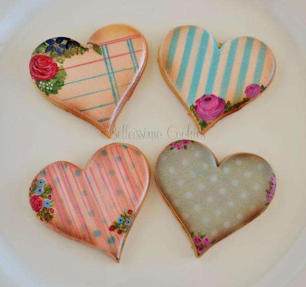 #3 - Vintage Heart Cookies
