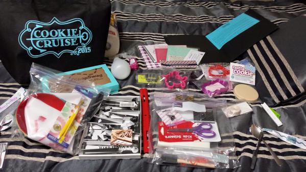 One of the gals Swag bag bounty!