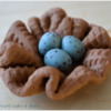 Burlap Fondant Bird Nest with Eggs: Photo by Sugar Pearls Cakes &amp; Bakes