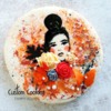 Handpainted Woman: Cookie and Photo by Tammy Holmes