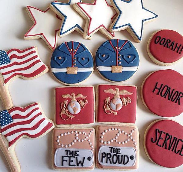 #2 US Marine Corps Set by Hoosier Sugar Cookies