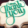 #7 - Thank You Typography Cookie: By Killer Zebras