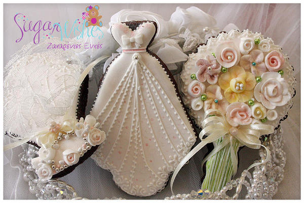 #9 - Wedding Gown, Headpiece, and Bouquet by Tina at Sugar Wishes