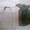 Girl in Bed Cookie, Image Drawn with Edible Marker: Cookie and Photo by JenniBakes4U