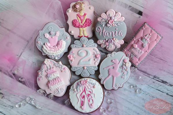 #1 - Ballerina Birthday Cookie Set by Maybe a Cookie