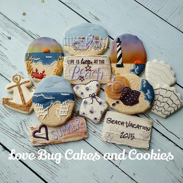 #6 - Purple Beach by Love Bug Cookies