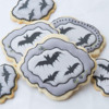 #3 - Wet-on-Wet Bat Cookies: By bobbiebakes