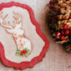 Where We're Headed - Burlap Christmas Cookie!: Cookie and Photo by Dolce Sentire