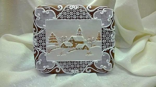 #6 - Snowy Village Gingerbread Card by maro