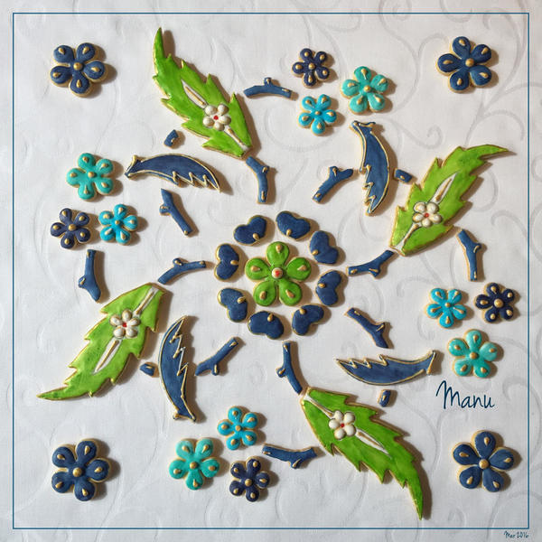 #8 - Floral Tile Design by Manu