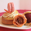 Dessert with Crystallized Rose: Photo Courtesy oi Gourmet Sweet Botanicals