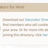 Decorators for Hire Button: Screen Shot from Cookie Connection
